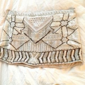 hand embellished AUTHENTIC All Saints skirt