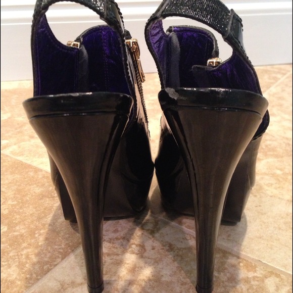 Steve Madden black leather pumps - Picture 4 of 4