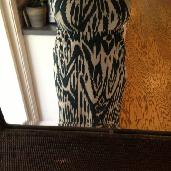 🎉Host Pick🎉Velvet strapless pattern dress - Picture 4 of 4