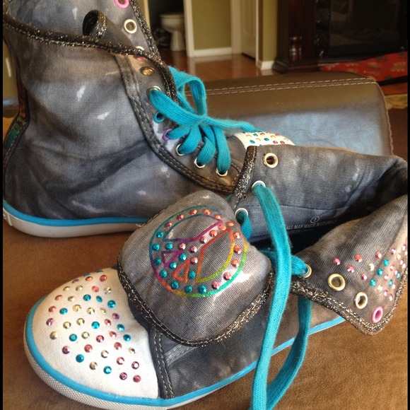 SOLD Justice high/low top shoes for girls.