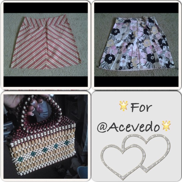 For @Acevedo two skirts and a beaded purse:)