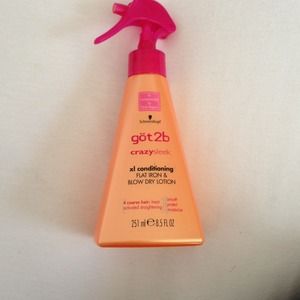 Got2b crazy sleek flat iron or blow dry lotion