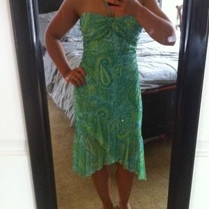 Strapless mermaid dress