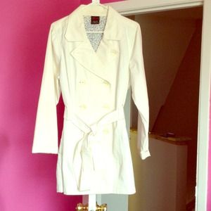 ***RESERVED***White trench coat *plus*