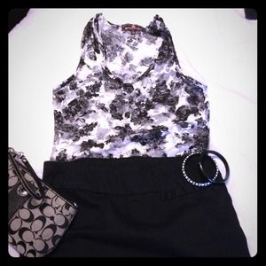 Sheer tank top
