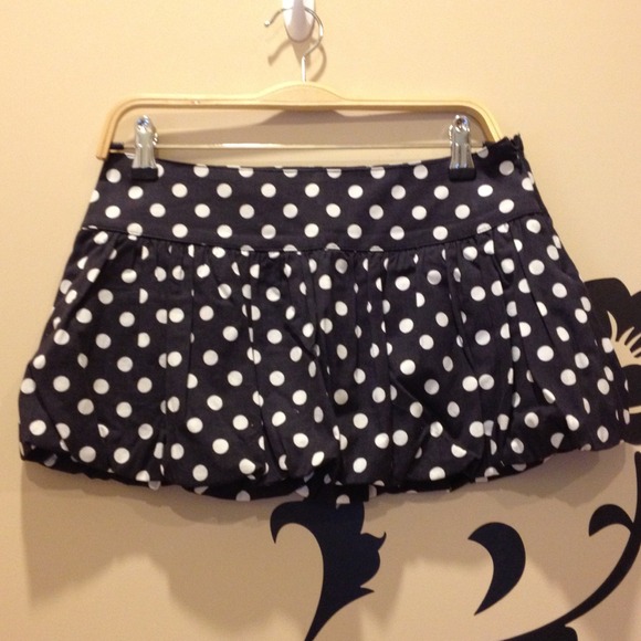 Zara dot ruffle skirt