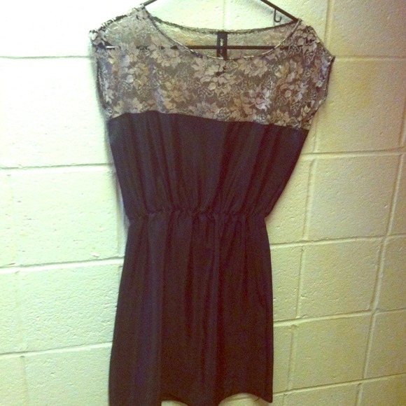 Black and gold urban outfitters dress