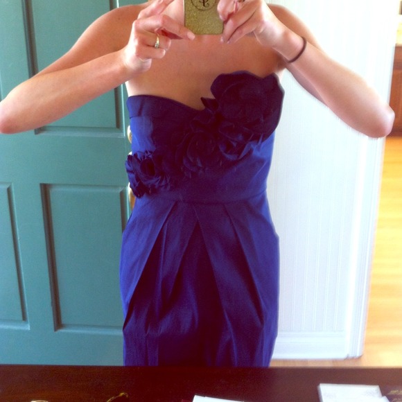 Max & Cleo prom cocktail bridesmaid dress in navy