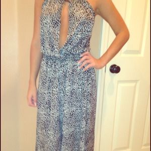 Black & white maxi dress