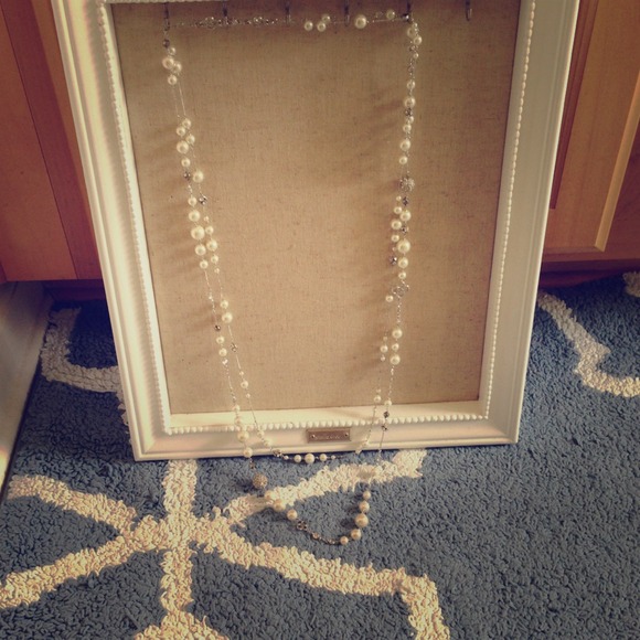 Beautiful silver and pearl necklace