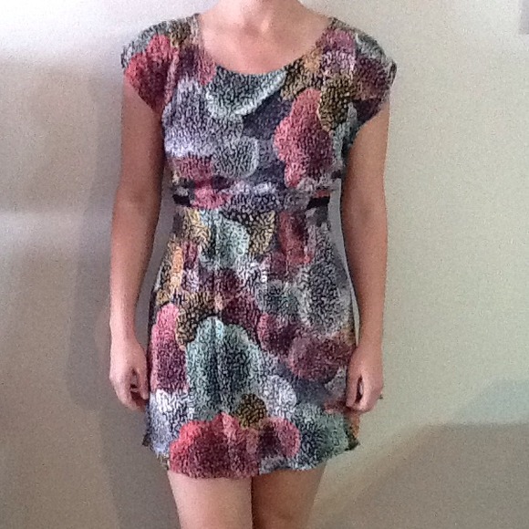 Pink. Mint. Black. Yellow. Dress