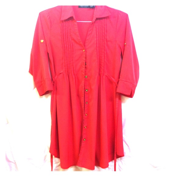 👗 Short , Pretty Coral Colored Dress 👗