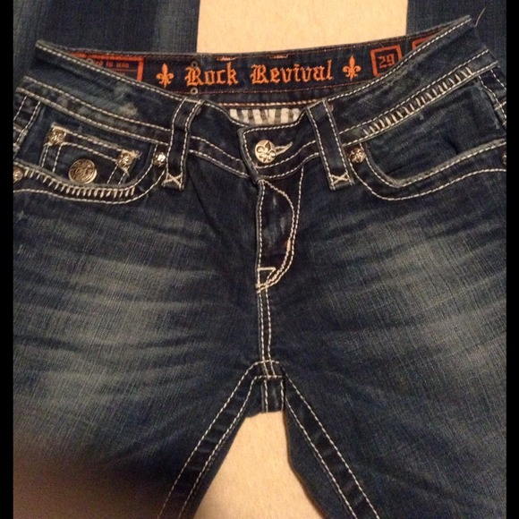 Bundle Miss Me and Rock Revival jeans.