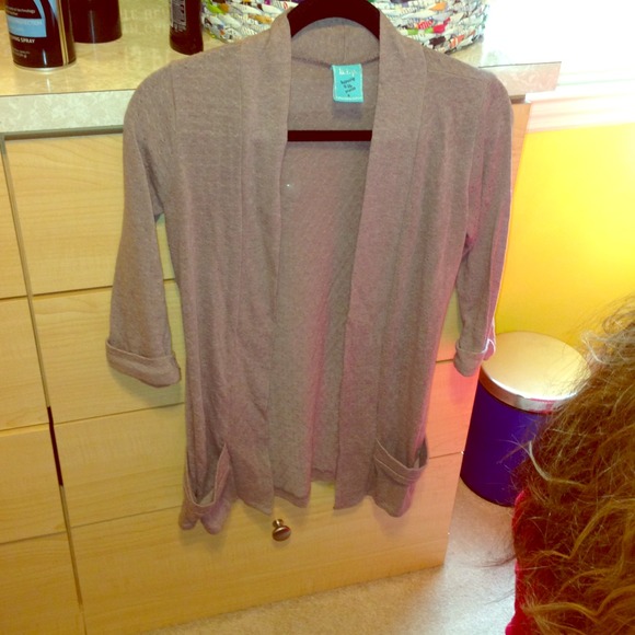 Light brown + cropped grey Cardigan Bundle!!