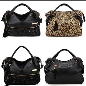 ✨SOLD✨Brand new leopard and sequin purse