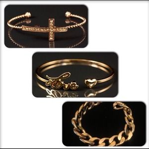 Bundle 3 Rose Gold Tone Bracelets!!