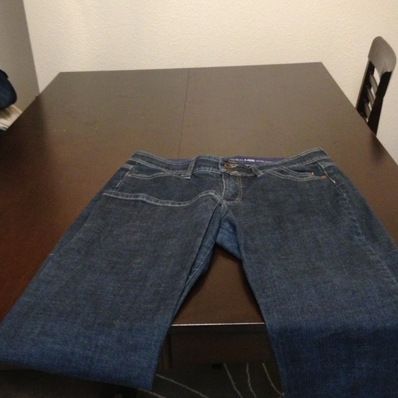 Lee no gap waistband dark wash bootcut jeans