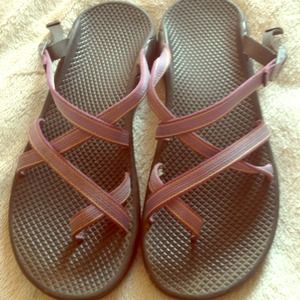 Purple chacos!