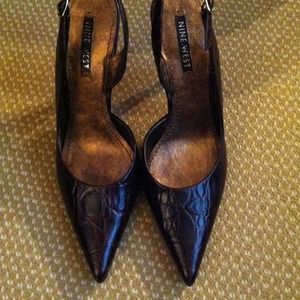 Brown leather Nine West  in good condition