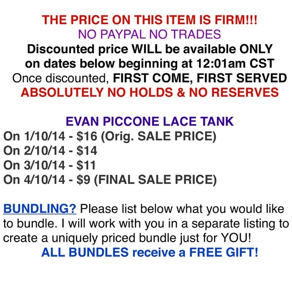 ❌SOLD❌in bundle 🈳 Evan Picone Lace Tank - Picture 4 of 4