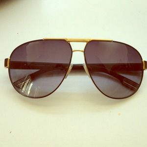 Dolce & Gabbana black aviator sunglasses