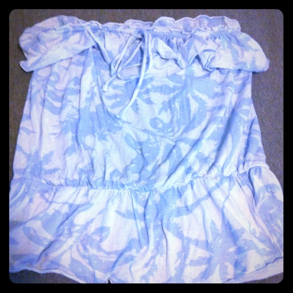 Blue Palm Tree Top from Pacsun!