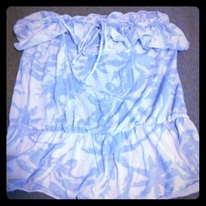 Blue Palm Tree Top from Pacsun!