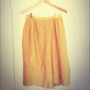 Beautiful golden shimmery vintage skirt
