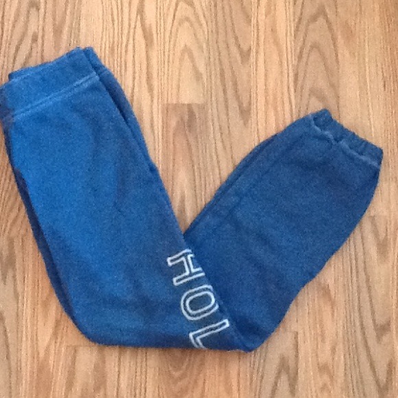 Blue Hollister sweat pants