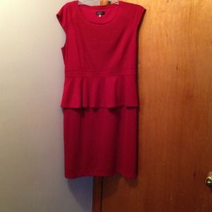 Red Peplum Dress