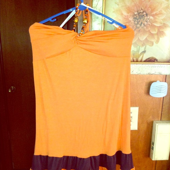 Orange summer dress