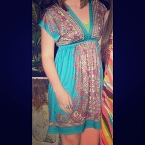 Turquoise dress