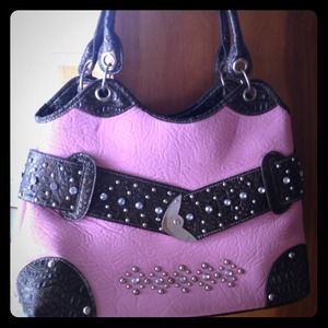 💗Pink Belted Purse