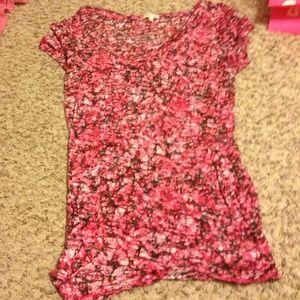 Red floral tshirt from Maurice's