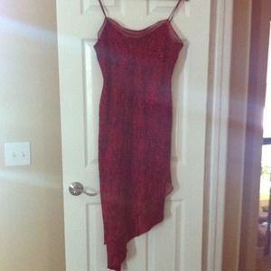 Red cocktail or evening dress