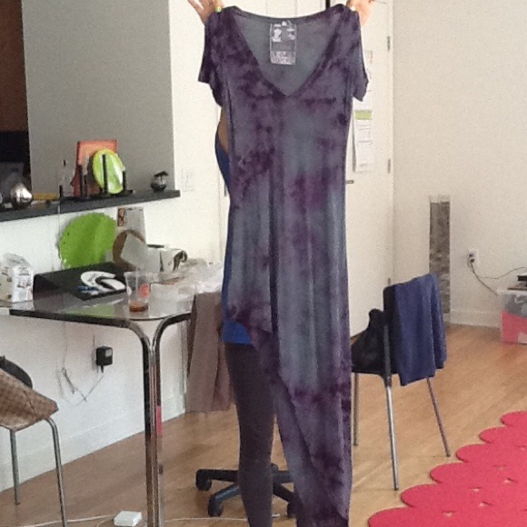 Tie dyed jersey dress