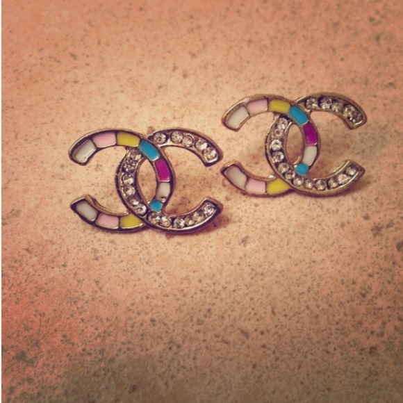 Chanel multicolor earrings