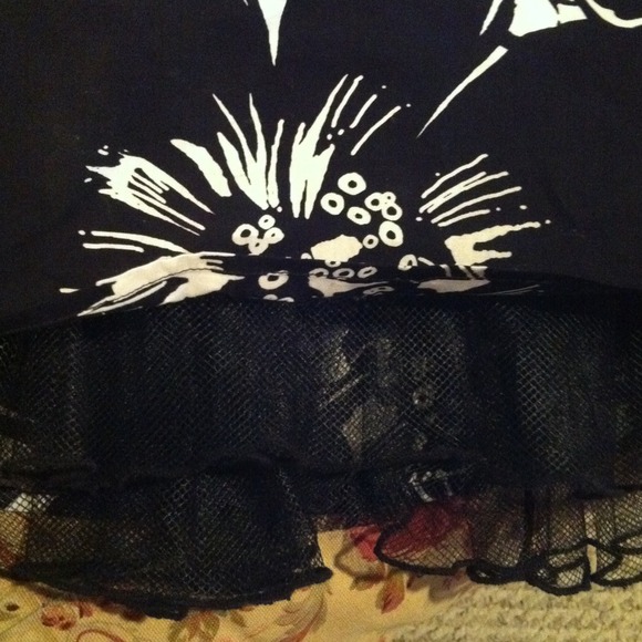 Black and white floral dress - Picture 3 of 3