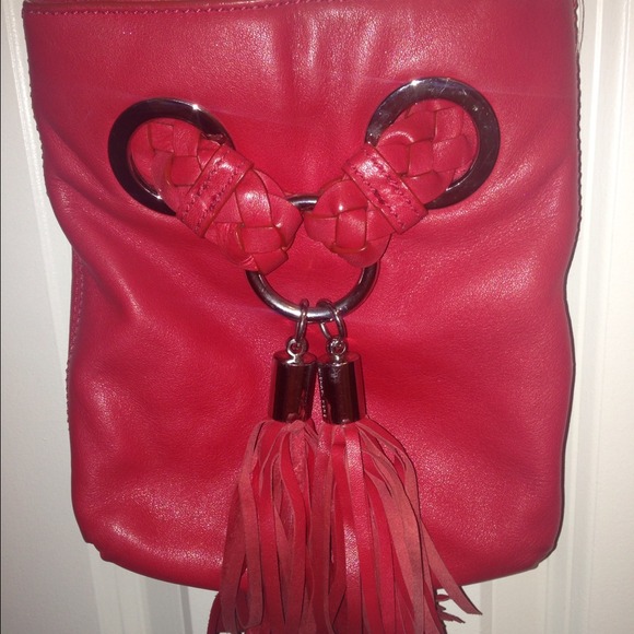 ❤Michael Kors❤cross body leather red bag