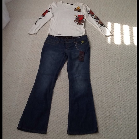 Ed Hardy Soft Sweater Top XL