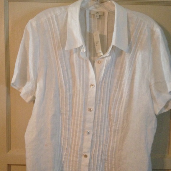 ❌sold in Bundle❌Tuxedo Style Linen Shirt