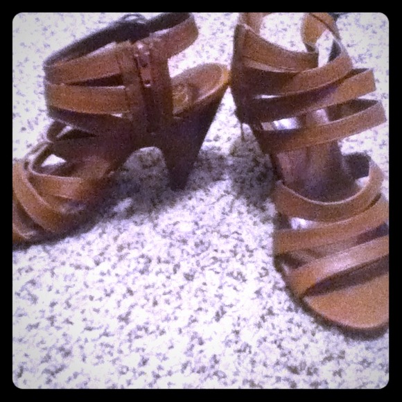 Tan Gladiator Heels