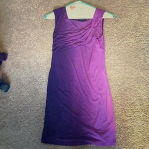 Bussiness casual two toned purple dress