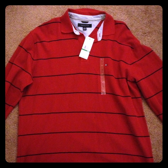 Men's Tommy Hilfiger Red shirt. - Picture 1 of 4