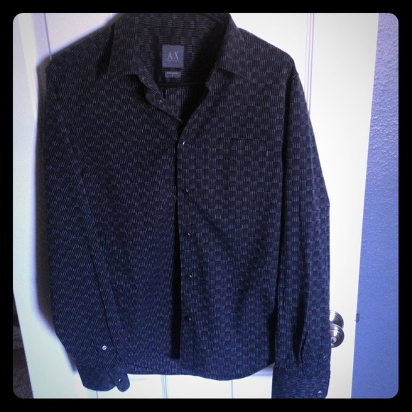 Armani Exchange Collard Long-sleeve