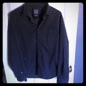 Armani Exchange Collard Long-sleeve