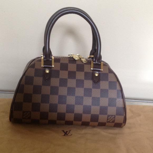 Auth Vuitton Damier Canvas Mini Ribera Bag