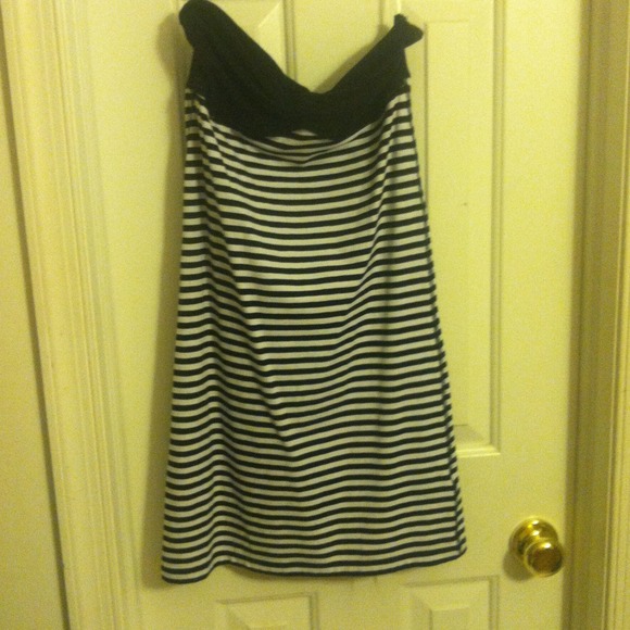 Stripped wet seal dress