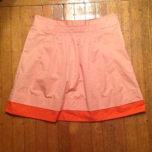 JCrew orange skirt
