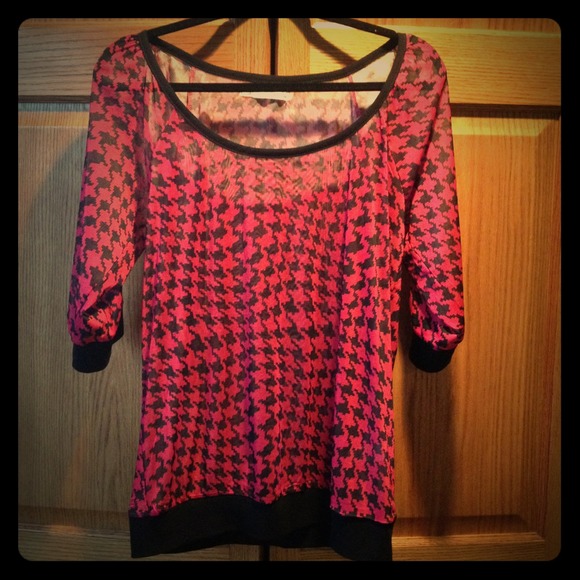 Sold in Bundle - Maurices Hot Pink and Black Sheer